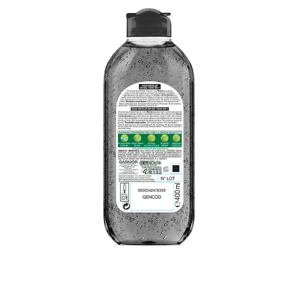 GARNIER-PURE ACTIVE gel de água micelar purificante 400 ml-DrShampoo - Perfumaria e Cosmética