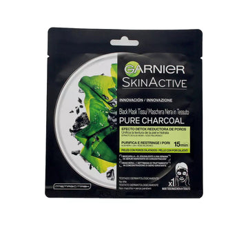 GARNIER-PURE CHARCOAL efeito de desintoxicação de tecido de máscara preta-DrShampoo - Perfumaria e Cosmética Main image