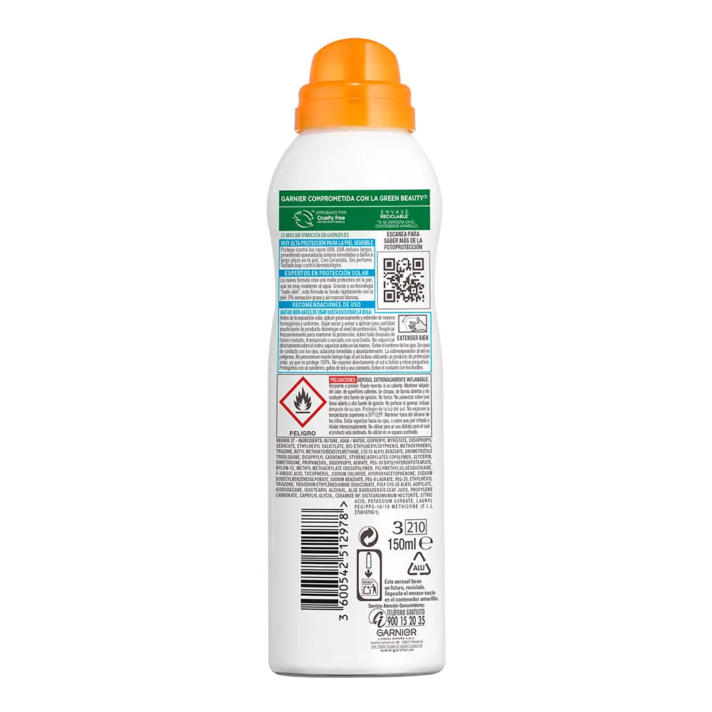 GARNIER-SENSITIVE ADVANCED protector nevoa SPF50+ 150 ml-DrShampoo - Perfumaria e Cosmética