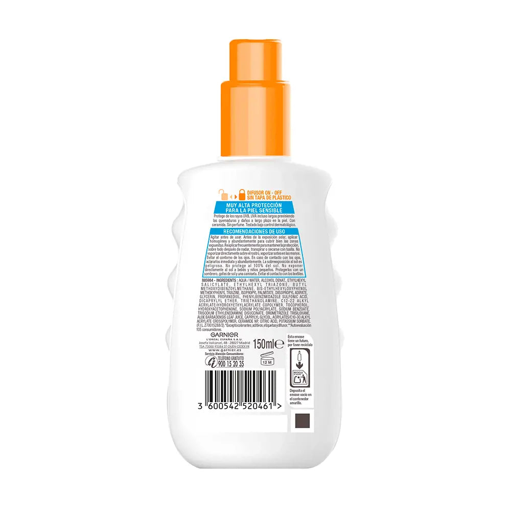 GARNIER-SENSITIVE ADVANCED spray protetor SPF50+ 150 ml-DrShampoo - Perfumaria e Cosmética