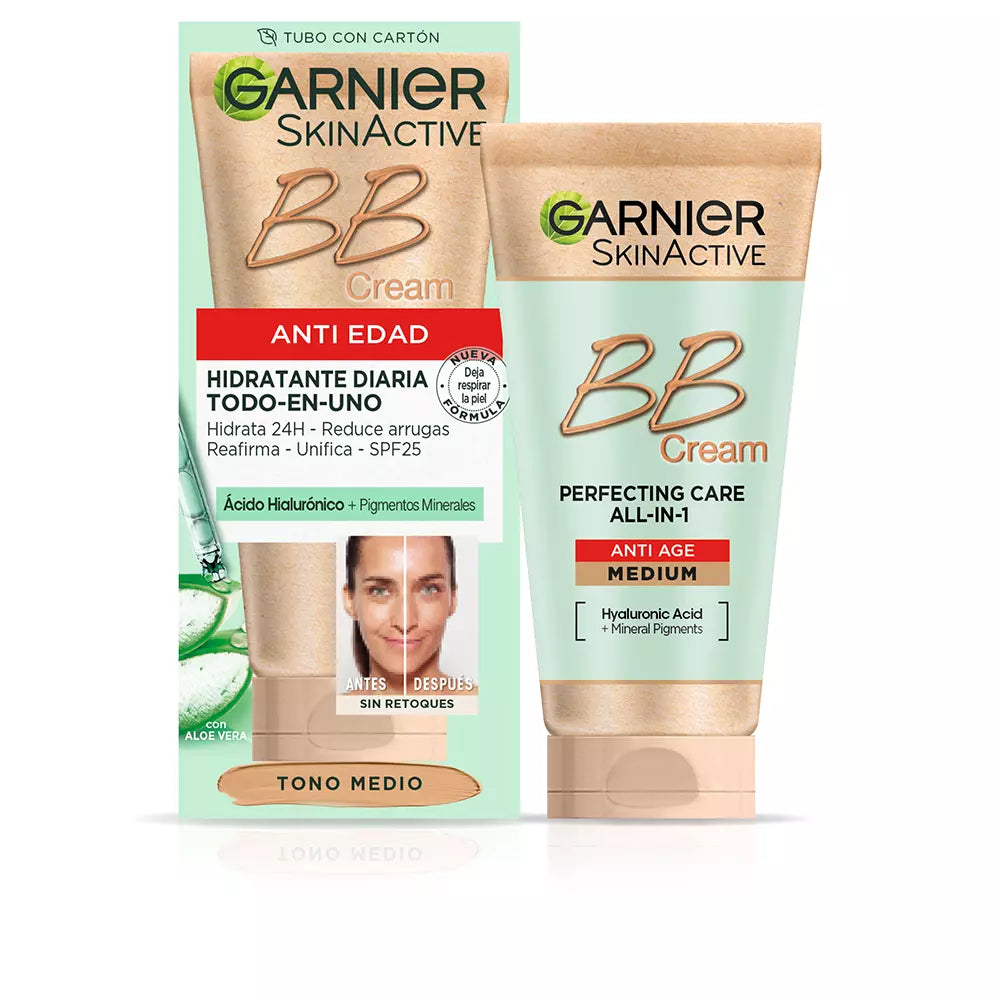GARNIER-SKIN NATURALS BB CREAM meio antienvelhecimento 50 ml-DrShampoo - Perfumaria e Cosmética