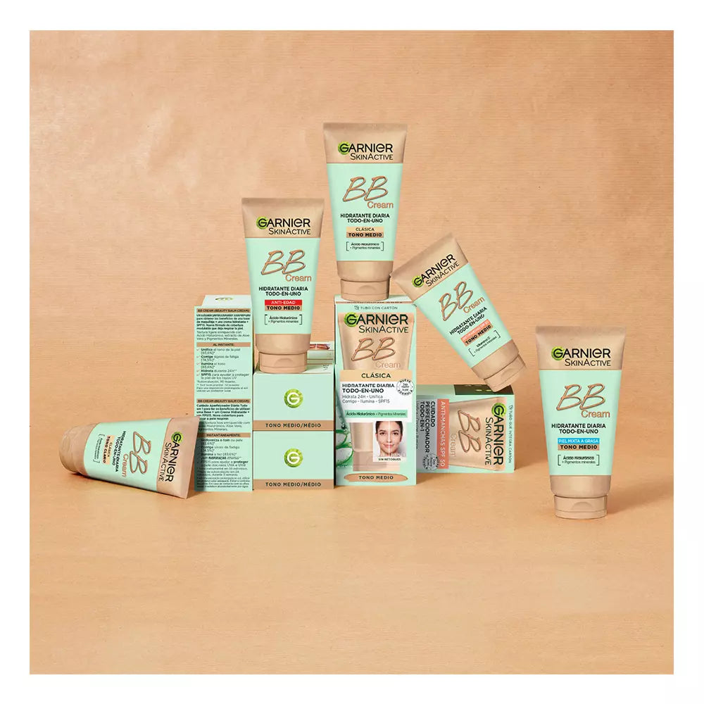GARNIER-SKIN NATURALS BB CREAM meio antienvelhecimento 50 ml-DrShampoo - Perfumaria e Cosmética