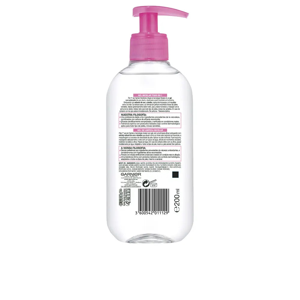 GARNIER-SKINACTIVE MICELLAR gel tudo em 1 200 ml-DrShampoo - Perfumaria e Cosmética