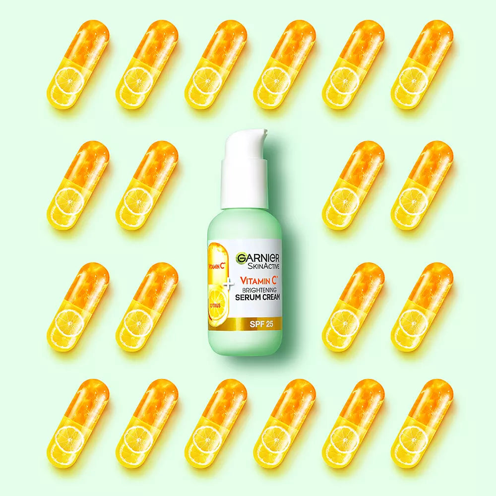GARNIER-SKINACTIVE VITAMINA C sérum creme SPF25 50 ml-DrShampoo - Perfumaria e Cosmética