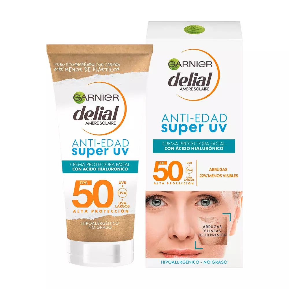 GARNIER-SUPER UV ANTI-AGE creme de rosto SPF50 50 ml-DrShampoo - Perfumaria e Cosmética