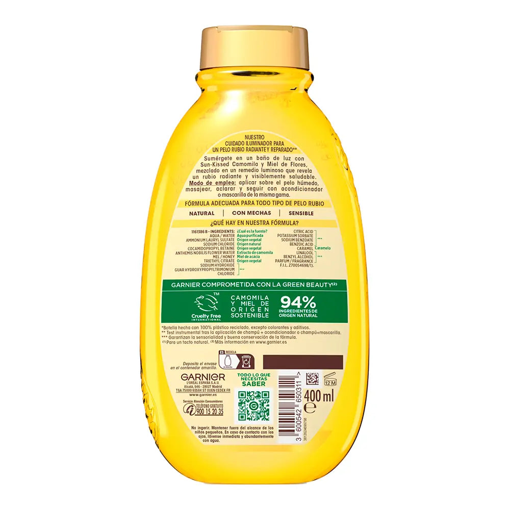 GARNIER-Shampoo Iluminador de Camomila ORIGINAL REMEDIES 400 ml-DrShampoo - Perfumaria e Cosmética