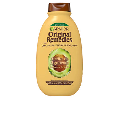 GARNIER-Shampoo de óleo de abacate e manteiga de karité ORIGINAL REMEDIES 400 ml-DrShampoo - Perfumaria e Cosmética