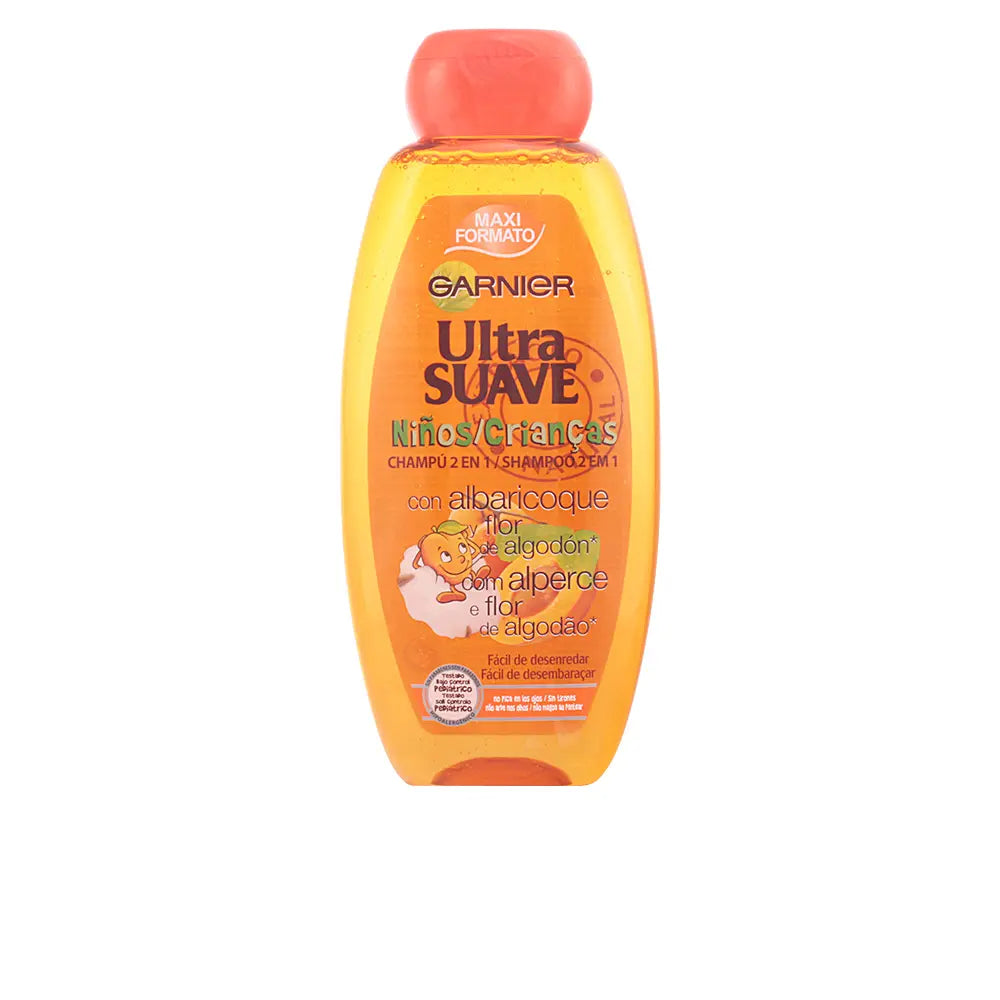 GARNIER-ULTRA SUAVE champô para crianças de alperce 400 ml.-DrShampoo - Perfumaria e Cosmética