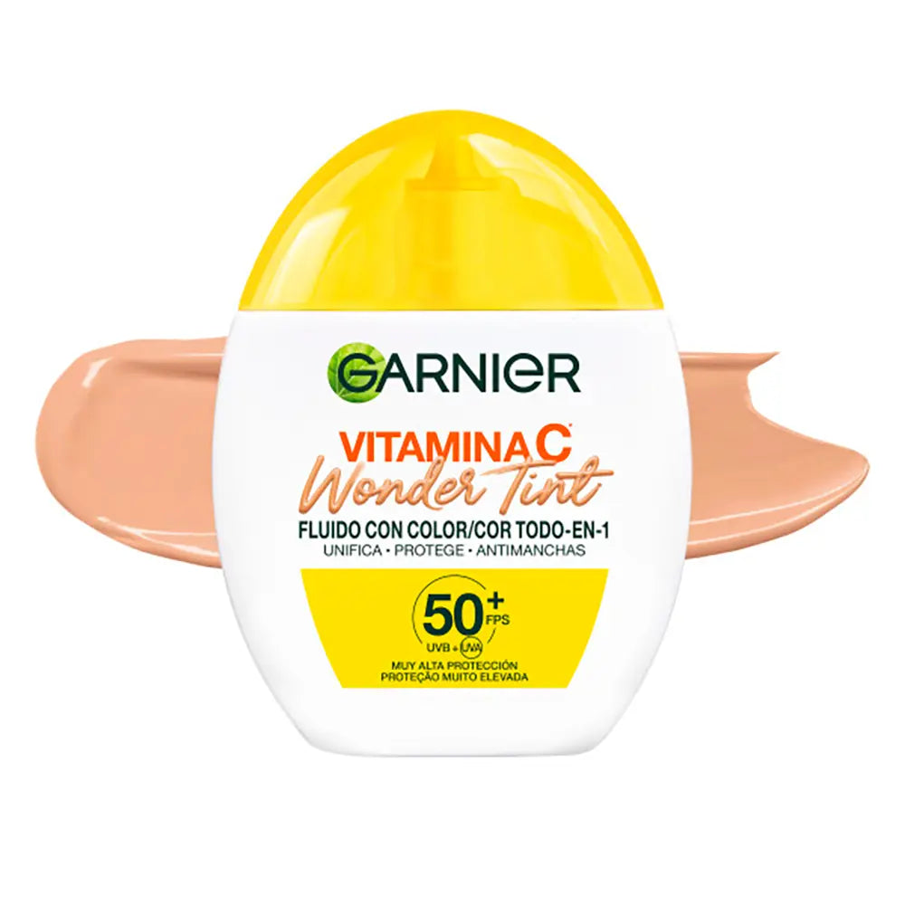 GARNIER-VITAMINA C WONDER TINT fluido com cor SPF50 médio 40 ml.-DrShampoo - Perfumaria e Cosmética