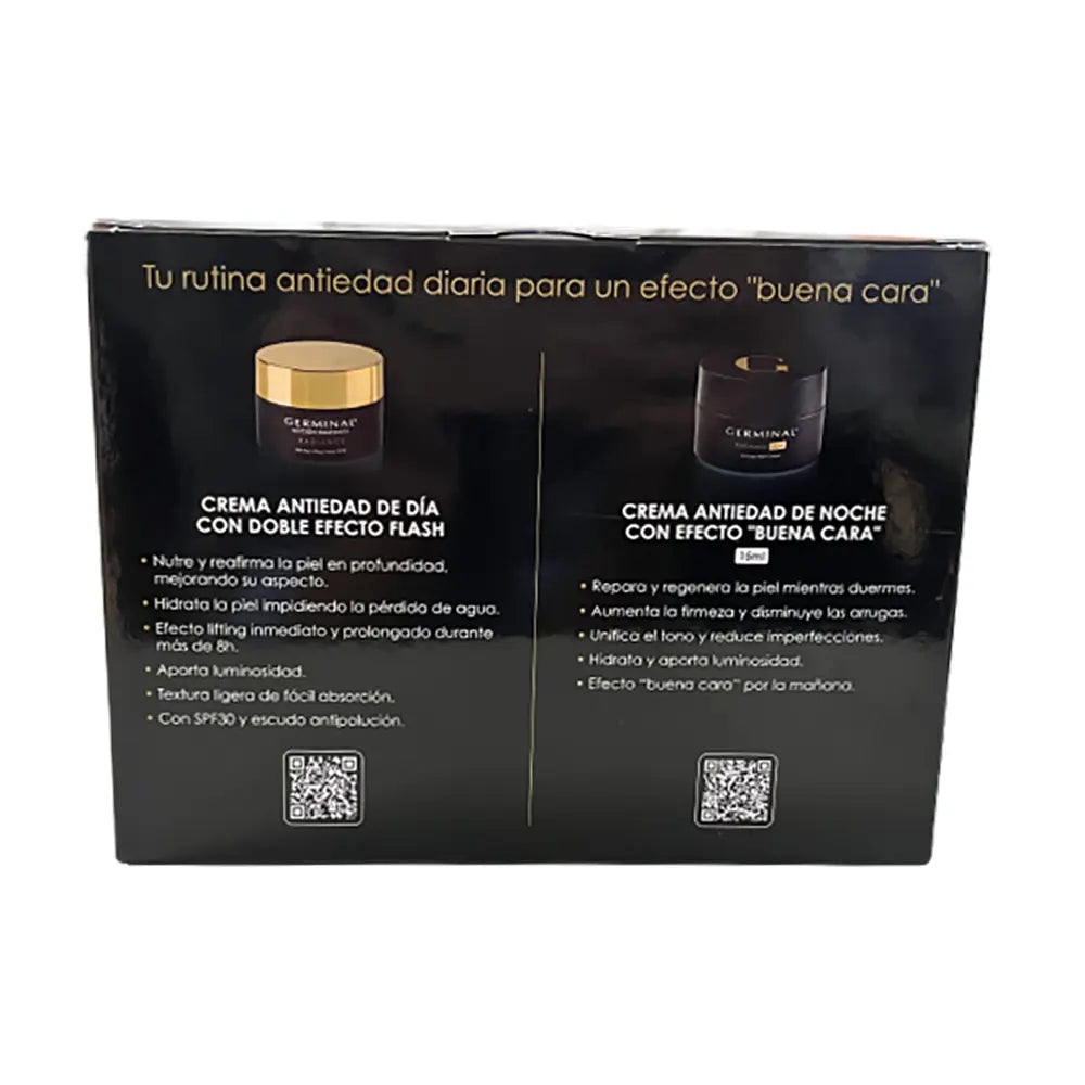 GERMINAL-CREME DE DIA DE AÇÃO IMEDIATA RADIANCE LOTE DE 2 PEÇAS-DrShampoo - Perfumaria e Cosmética