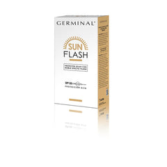GERMINAL-Protetor solar SUN FLASH com efeito duplo flash SPF50 1 unidade.-DrShampoo - Perfumaria e Cosmética