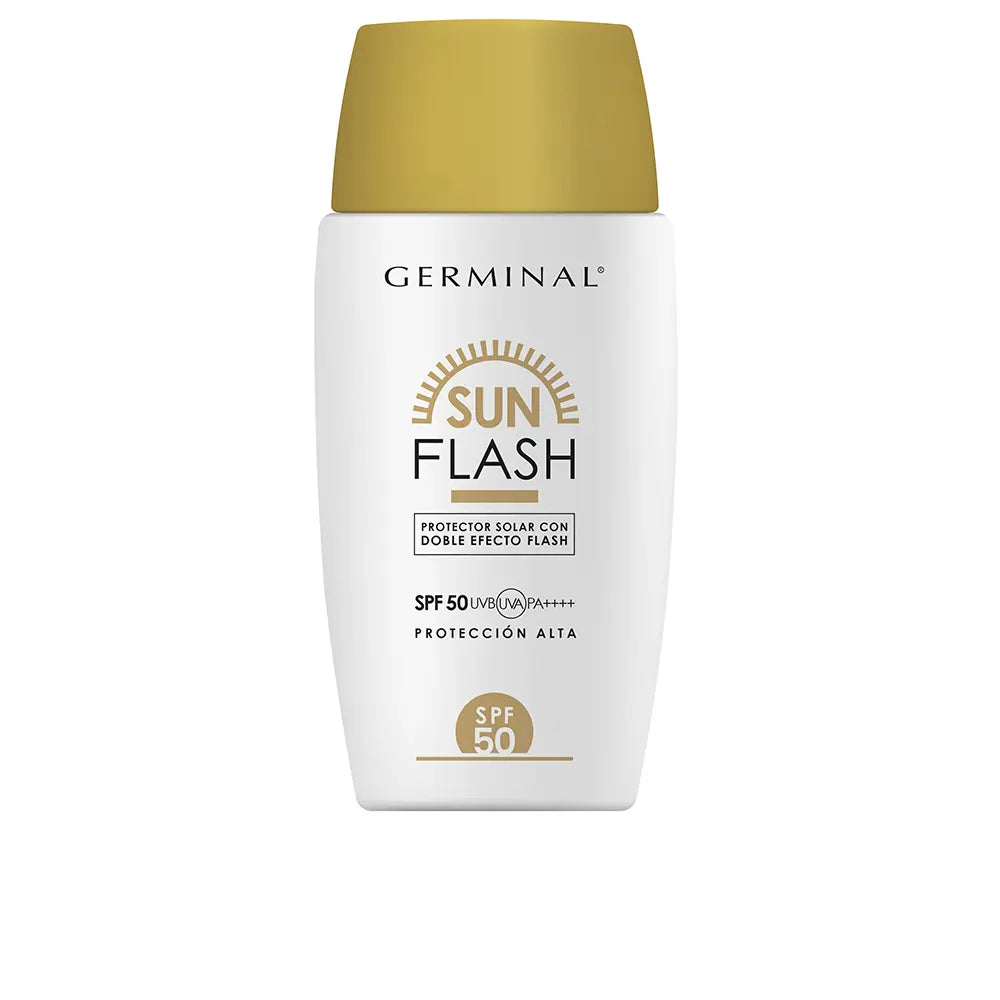 GERMINAL-Protetor solar SUN FLASH com efeito duplo flash SPF50 1 unidade.-DrShampoo - Perfumaria e Cosmética