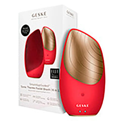 GESKE-ESCOVA FACIAL SONICA GUIADA SMART APP 6 em 1 Vermelha 1 unidade-DrShampoo - Perfumaria e Cosmética