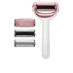 ROLO FACIAL E CORPORAL GUIADO por aplicativo inteligente com microagulhas 9 em 1 branco para você.