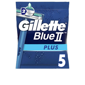 GILLETTE-BLUE II PLUS disposable razor blade 5 u-DrShampoo - Perfumaria e Cosmética Imagem principal do produto