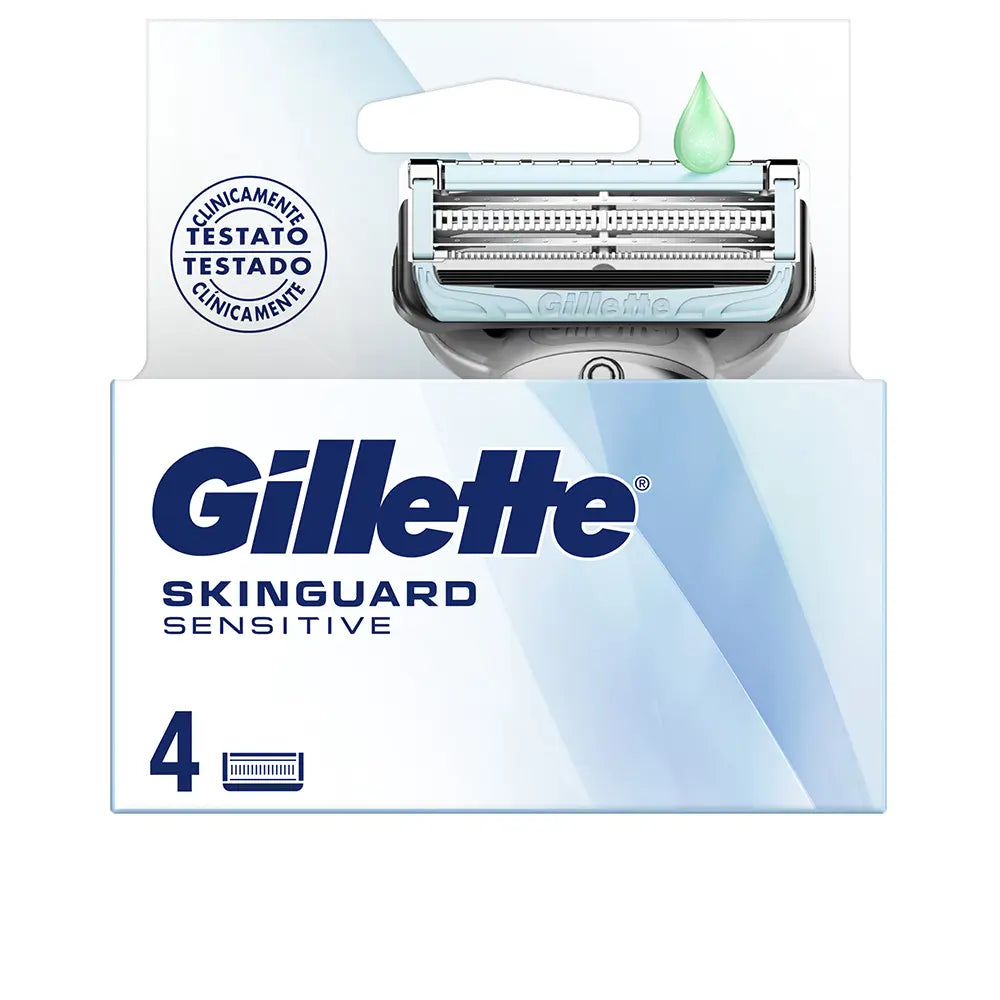 GILLETTE-CARREGADOR SKINGUARD SENSITIVE 4 REFILOS-DrShampoo - Perfumaria e Cosmética