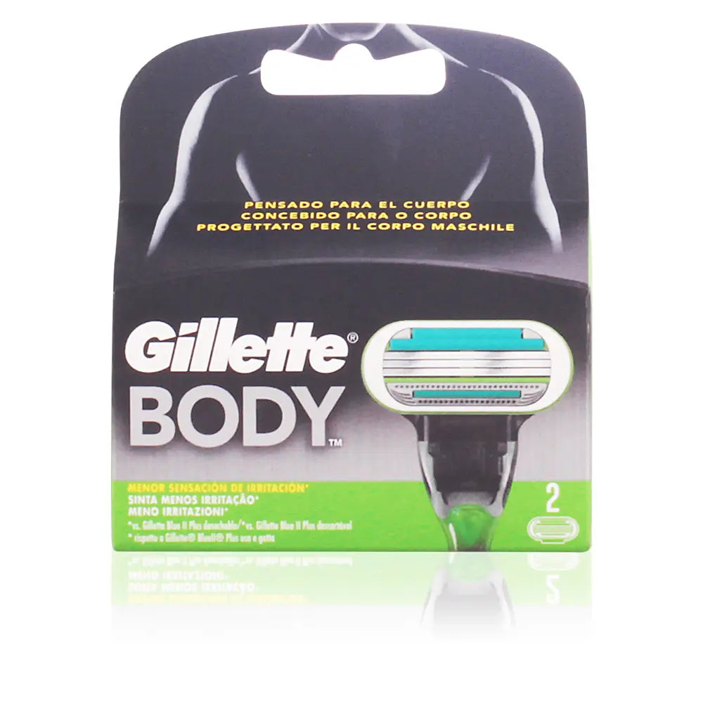 GILLETTE-Carregador BODY 2 recargas-DrShampoo - Perfumaria e Cosmética