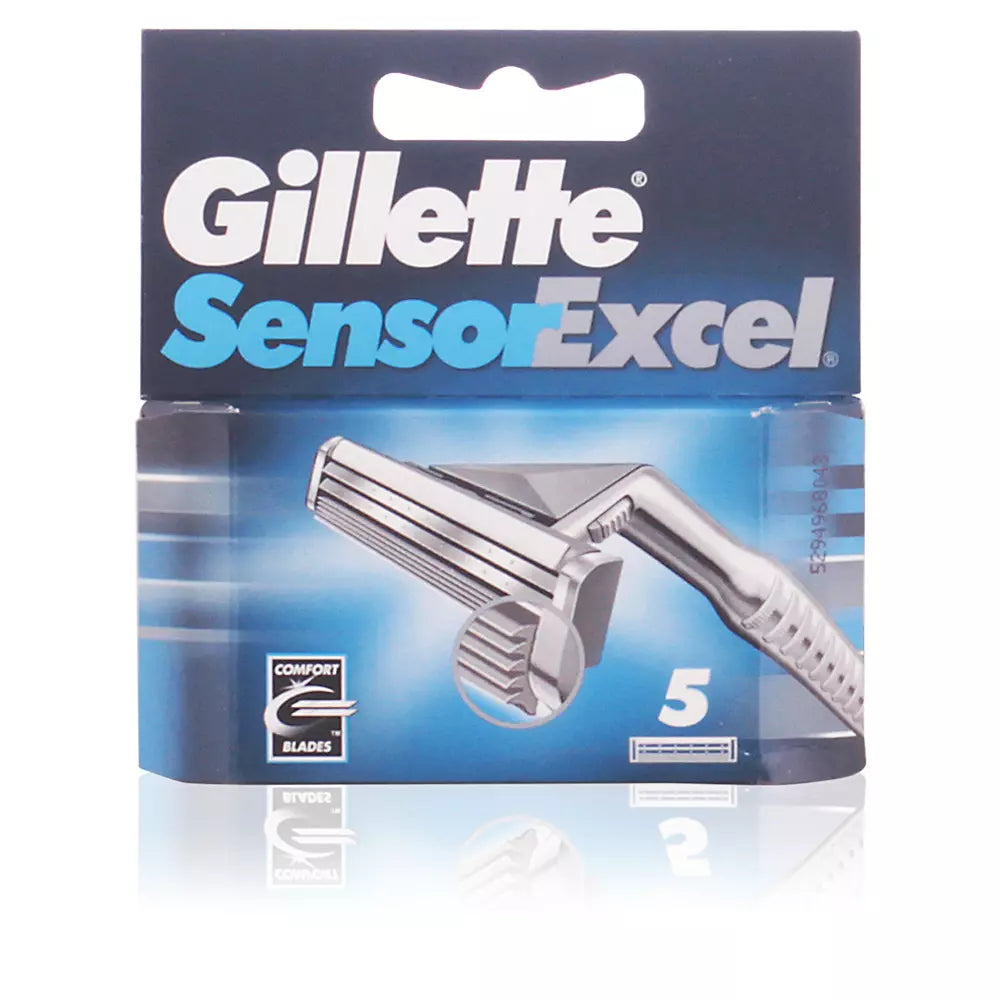 GILLETTE-Carregador SENSOR EXCEL 5 recargas-DrShampoo - Perfumaria e Cosmética