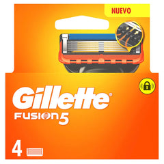 GILLETTE-FUSION 5 carregador 4 peças sobressalentes.-DrShampoo - Perfumaria e Cosmética