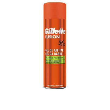 GILLETTE-FUSION sensitive skin shaving gel 200 ml-DrShampoo - Perfumaria e Cosmética Imagem principal do produto