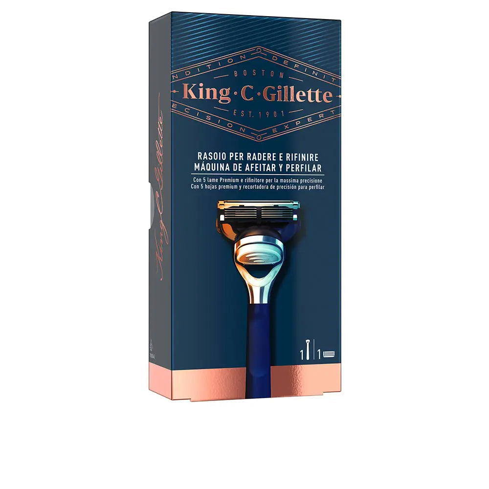 GILLETTE-GILLETTE KING lâmina de barbear e afiar 1 peça-DrShampoo - Perfumaria e Cosmética