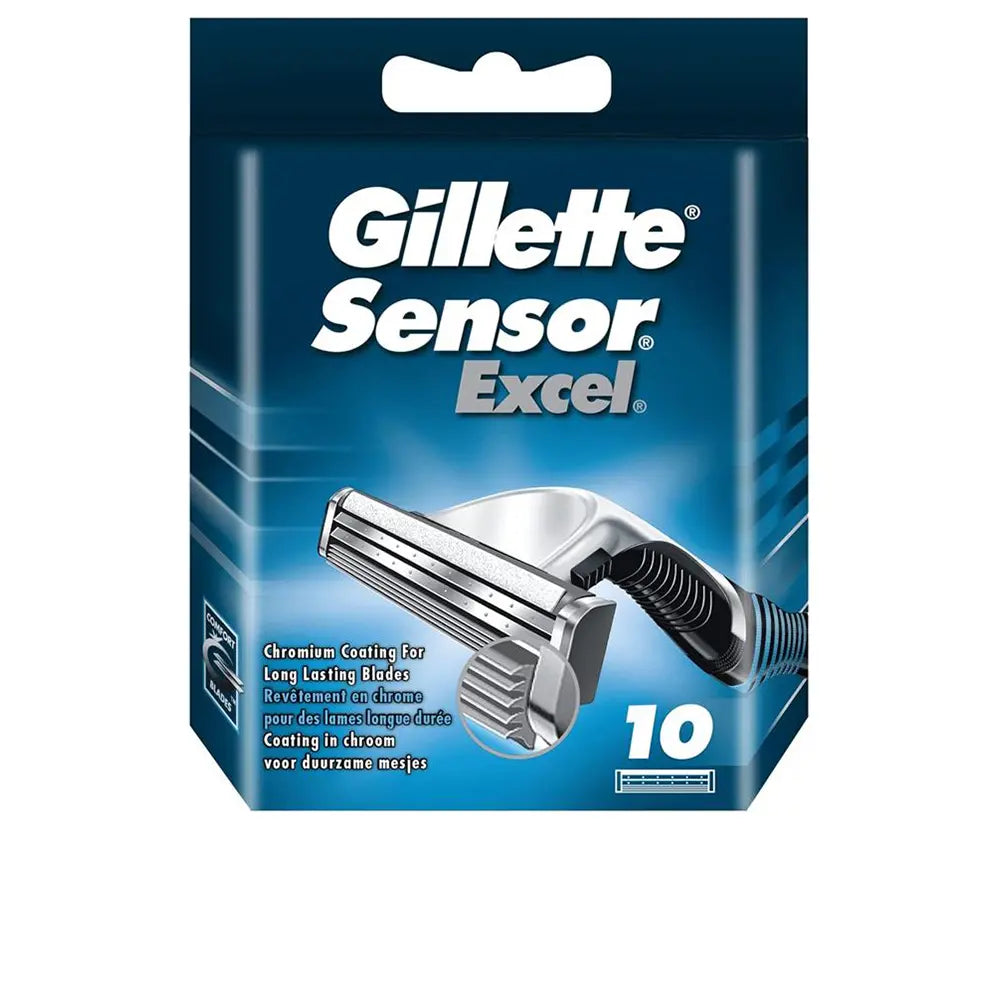GILLETTE-SENSOR EXCEL carregador 10 recargas.-DrShampoo - Perfumaria e Cosmética