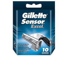 GILLETTE-SENSOR EXCEL carregador 10 recargas.-DrShampoo - Perfumaria e Cosmética