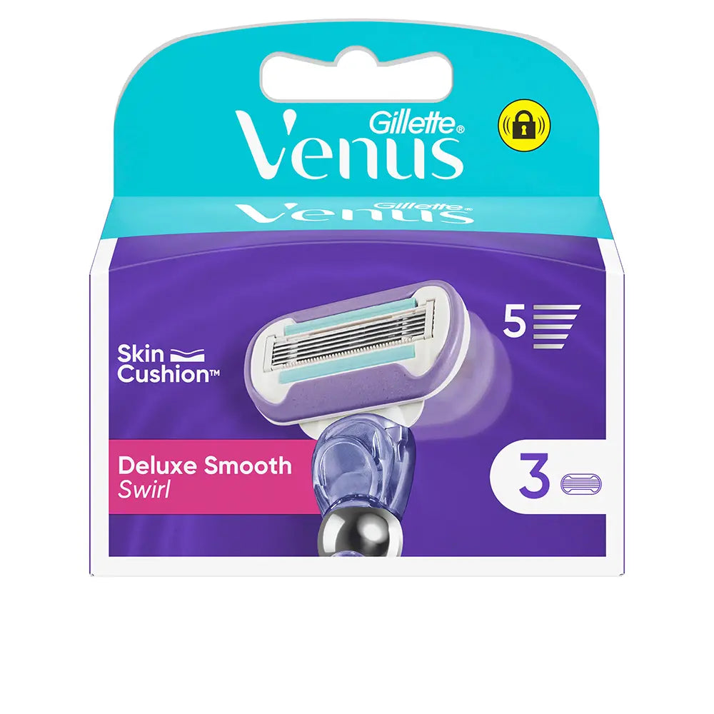 GILLETTE-VENUS SWIRL SMOOTH carregador 3 refis-DrShampoo - Perfumaria e Cosmética