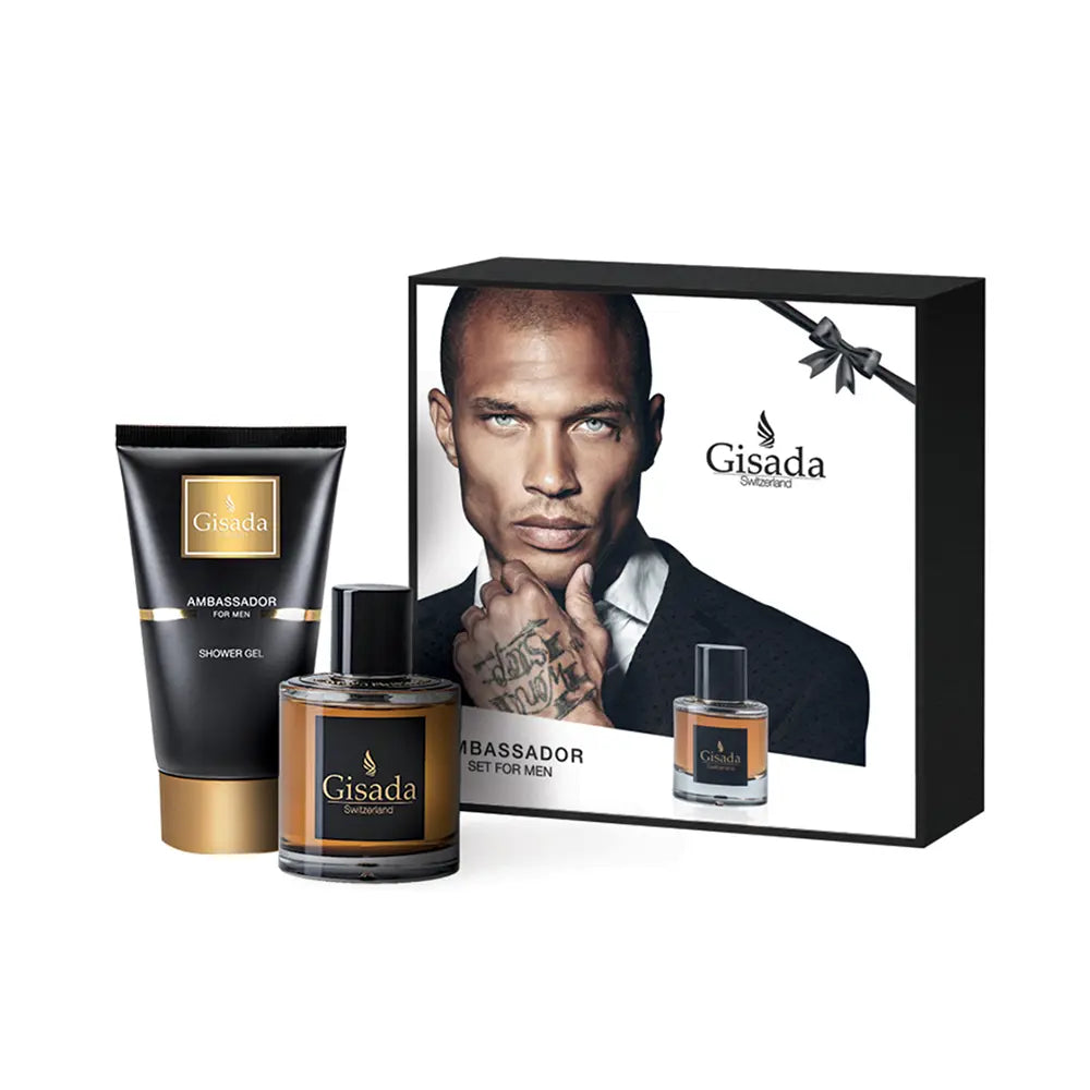 GISADA-AMBASSADOR MEN CASE 2 pcs.-DrShampoo - Perfumaria e Cosmética