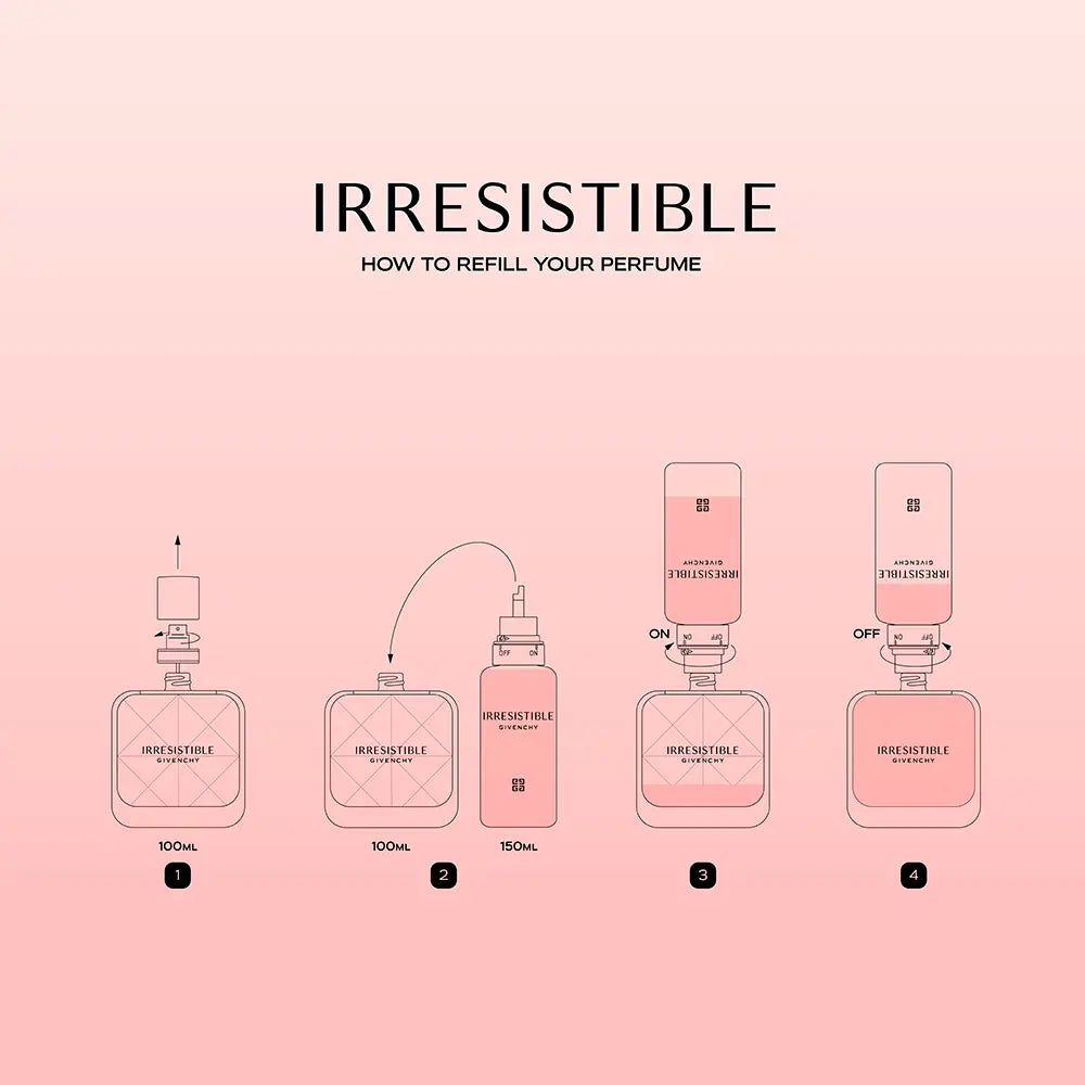 GIVENCHY-IRRESISTIBLE refillable e.d.p. spray 100 ml-DrShampoo - Perfumaria e Cosmética