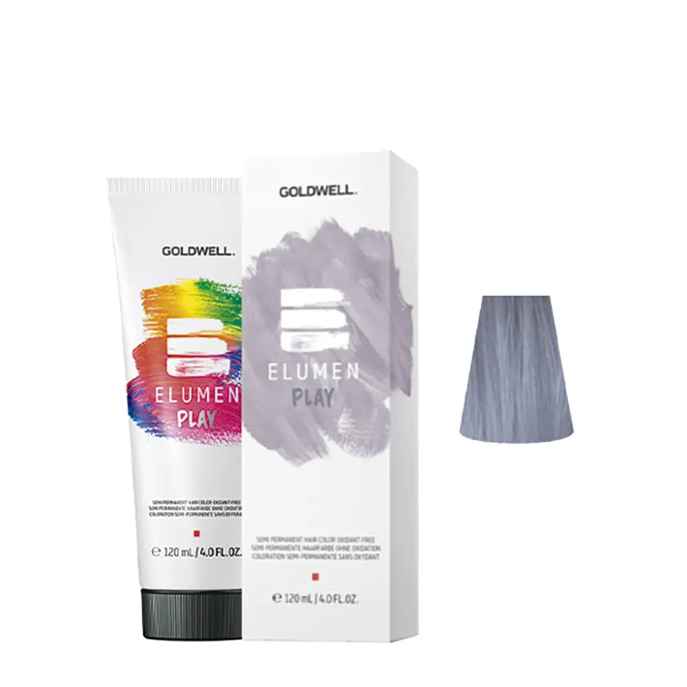 GOLDWELL-ELUMEN PLAY cor de cabelo semi-permanente sem oxidante Prata Metálica 120 ml.-DrShampoo - Perfumaria e Cosmética