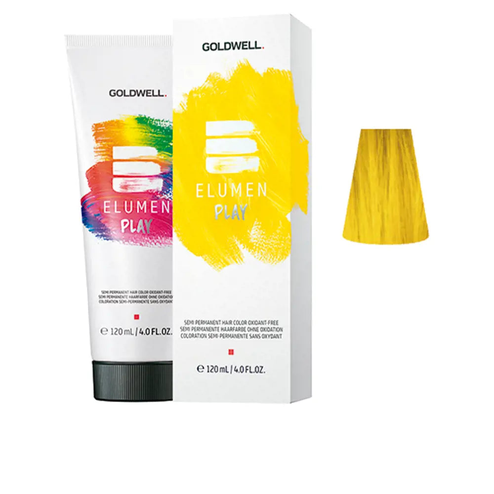 GOLDWELL-ELUMEN PLAY cor de cabelo semi-permanente sem oxidante amarelo 120 ml.-DrShampoo - Perfumaria e Cosmética