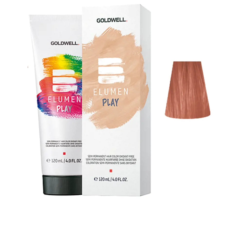 GOLDWELL-ELUMEN PLAY cor de cabelo semi-permanente sem oxidante coral 120 ml-DrShampoo - Perfumaria e Cosmética