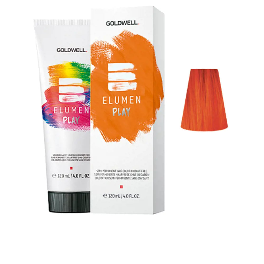 GOLDWELL-ELUMEN PLAY cor de cabelo semi permanente sem oxidante laranja 120 ml.-DrShampoo - Perfumaria e Cosmética