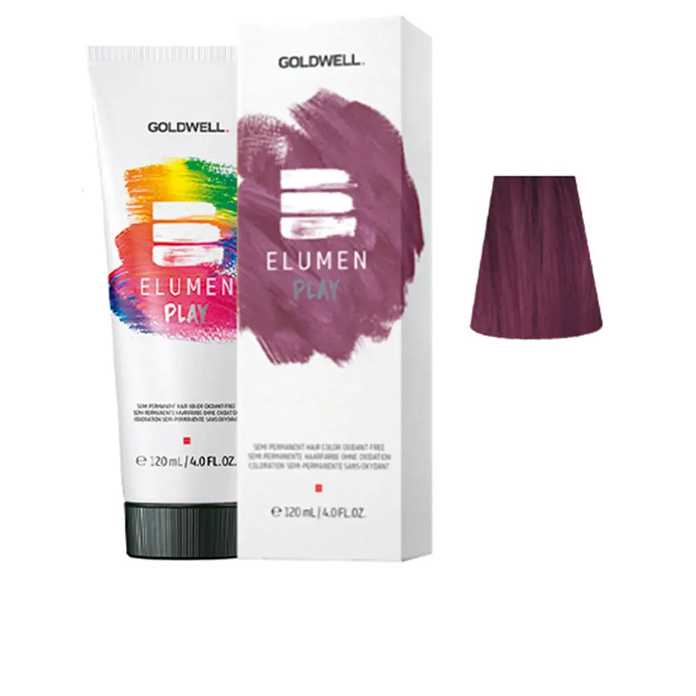 GOLDWELL-ELUMEN PLAY cor de cabelo semi-permanente sem oxidante roxo 120 ml.-DrShampoo - Perfumaria e Cosmética