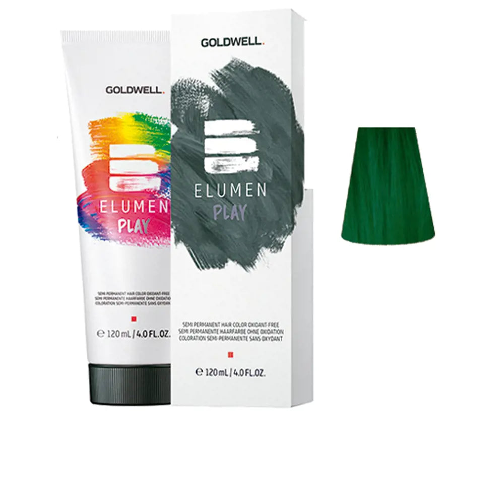 GOLDWELL-ELUMEN PLAY cor de cabelo semi permanente sem oxidante verde 120 ml.-DrShampoo - Perfumaria e Cosmética