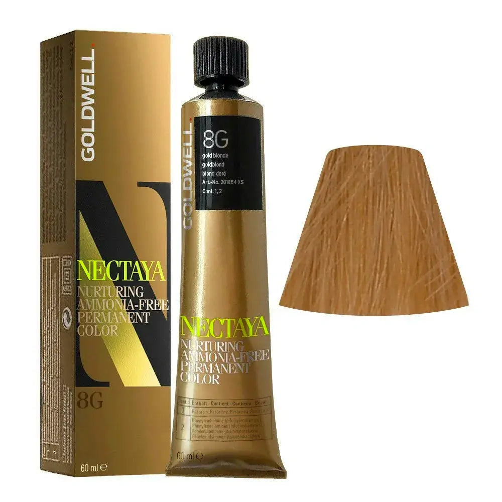 GOLDWELL-NECTAYA coloração permanente sem amônia 8G 60 ml.-DrShampoo - Perfumaria e Cosmética