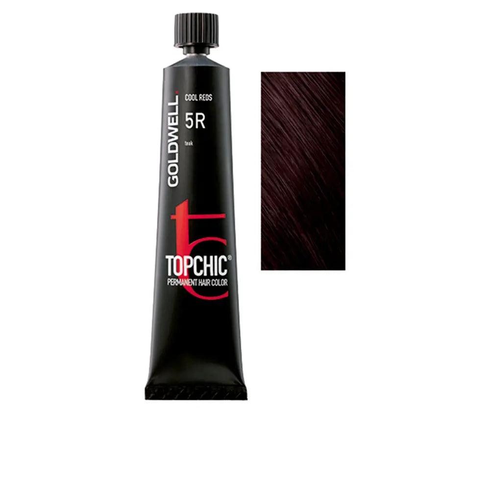 GOLDWELL-TOPCHIC cor de cabelo permanente 5R 60 ml-DrShampoo - Perfumaria e Cosmética