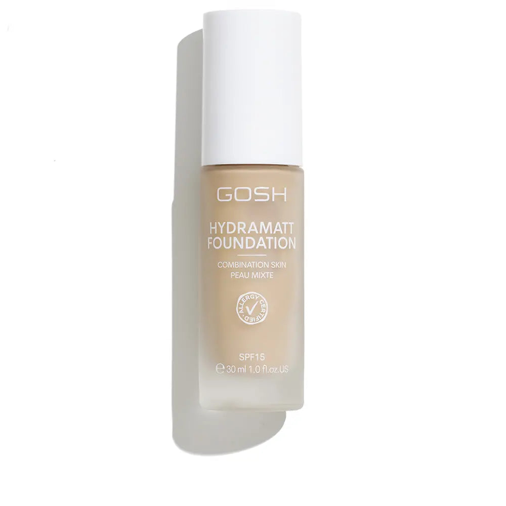 GOSH-BASE DE MAQUILHAGEM HYDRAMATT SPF15 006 médio claro neutro 30 ml.-DrShampoo - Perfumaria e Cosmética
