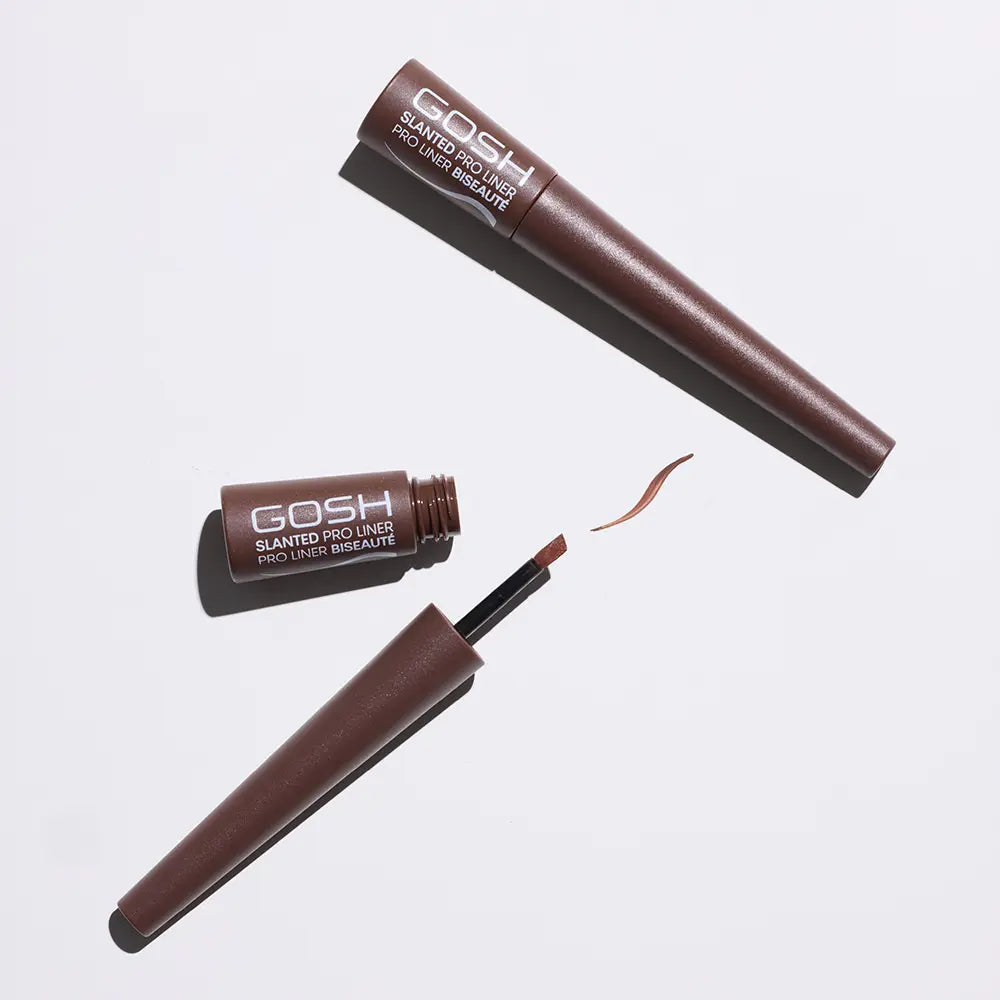 GOSH-SLANTED pro liner eyeliner marron matt 3 ml-DrShampoo - Perfumaria e Cosmética