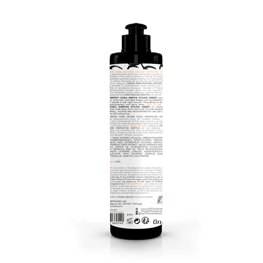 GRIFFUS-CREME DE ESTILIZAÇÃO LOVE CURLS para cachos perfeitos 3abc 420 ml.-DrShampoo - Perfumaria e Cosmética