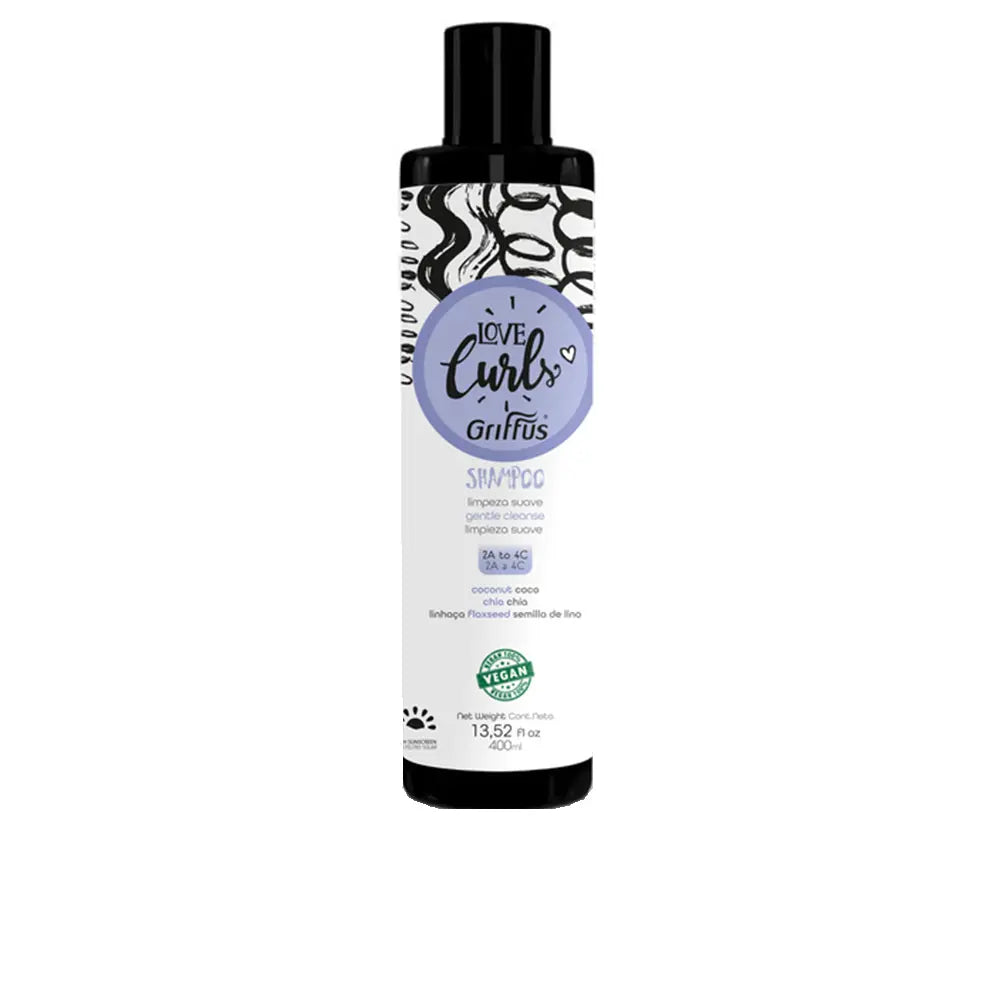 GRIFFUS-SHAMPOO DE LIMPEZA SUAVE LOVE CURLS 2a-4c 400 ml-DrShampoo - Perfumaria e Cosmética