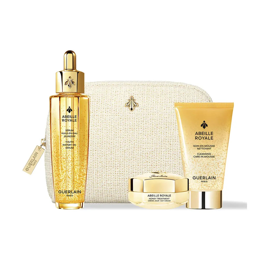 GUERLAIN-ABEILLE ROYALE CONJUNTO DE TRATAMENTO COM ÓLEO À BASE D'ÁGUA 4 pcs.-DrShampoo - Perfumaria e Cosmética