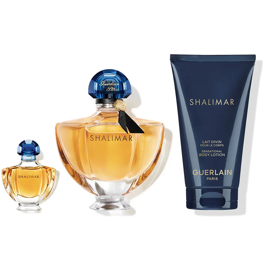 GUERLAIN-Estojo SHALIMAR de 3 peças.-DrShampoo - Perfumaria e Cosmética