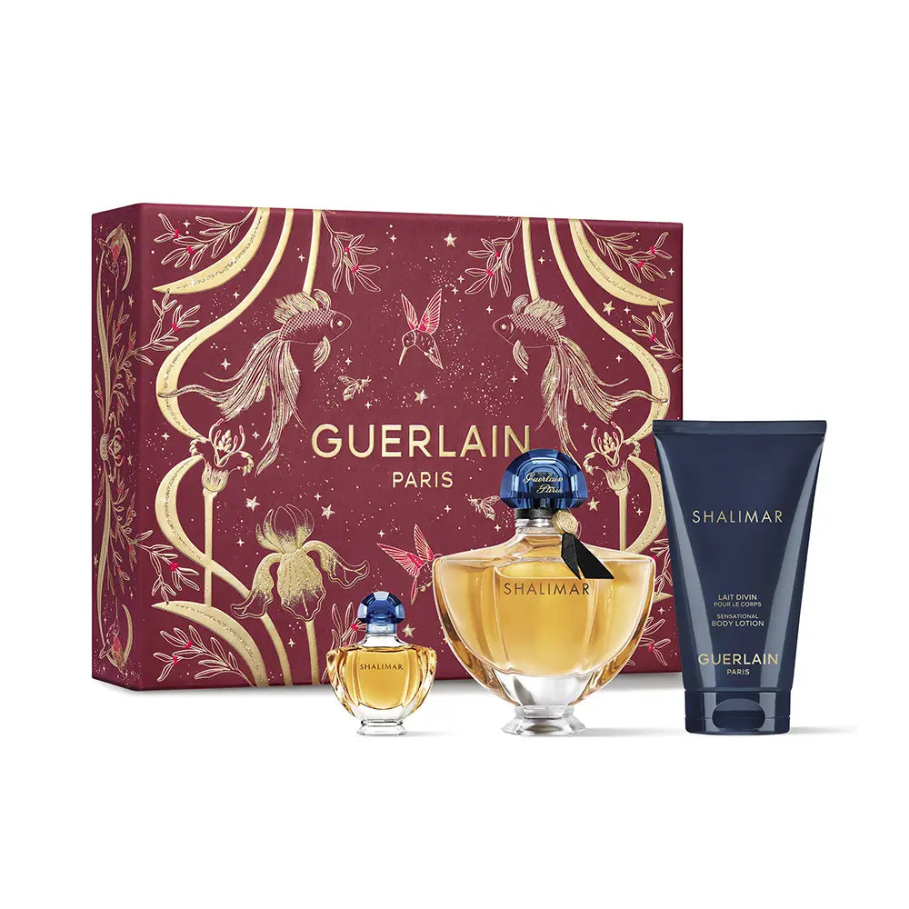 GUERLAIN-Estojo SHALIMAR de 3 peças.-DrShampoo - Perfumaria e Cosmética