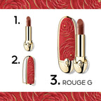 GUERLAIN-Estojo edição limitada ROUGE G BLOOMING DENIM Red Rose 1 unidade.-DrShampoo - Perfumaria e Cosmética