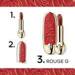 GUERLAIN-Estojo edição limitada ROUGE G BLOOMING DENIM Red Rose 1 unidade.-DrShampoo - Perfumaria e Cosmética