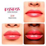 GUERLAIN-KISSKISS SHINE BLOOM batom brilho 319 beijo pêssego 32 g.-DrShampoo - Perfumaria e Cosmética