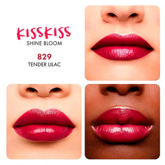 GUERLAIN-KISSKISS SHINE BLOOM batom brilho 829 lilás suave 32 g.-DrShampoo - Perfumaria e Cosmética