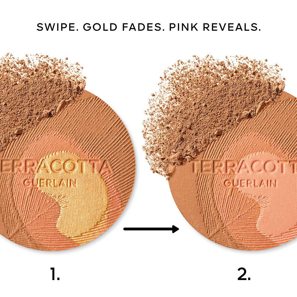 GUERLAIN-Pó Iluminador TERRACOTTA PEACOCK com Efeito Boa Cara.-DrShampoo - Perfumaria e Cosmética